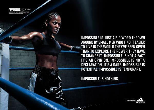 adidas impossible is nothing campaign
